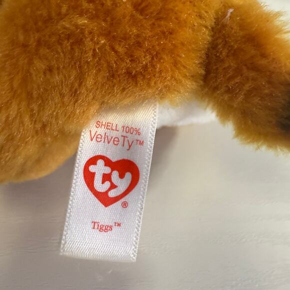 TY Beanie Boo Tiggs the Tiger 6” Plush | VelveTy Fabric | EUC - Picture 5 of 5